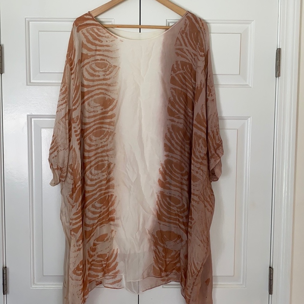 M Made In Italy Ombré Silk Blend Tunic